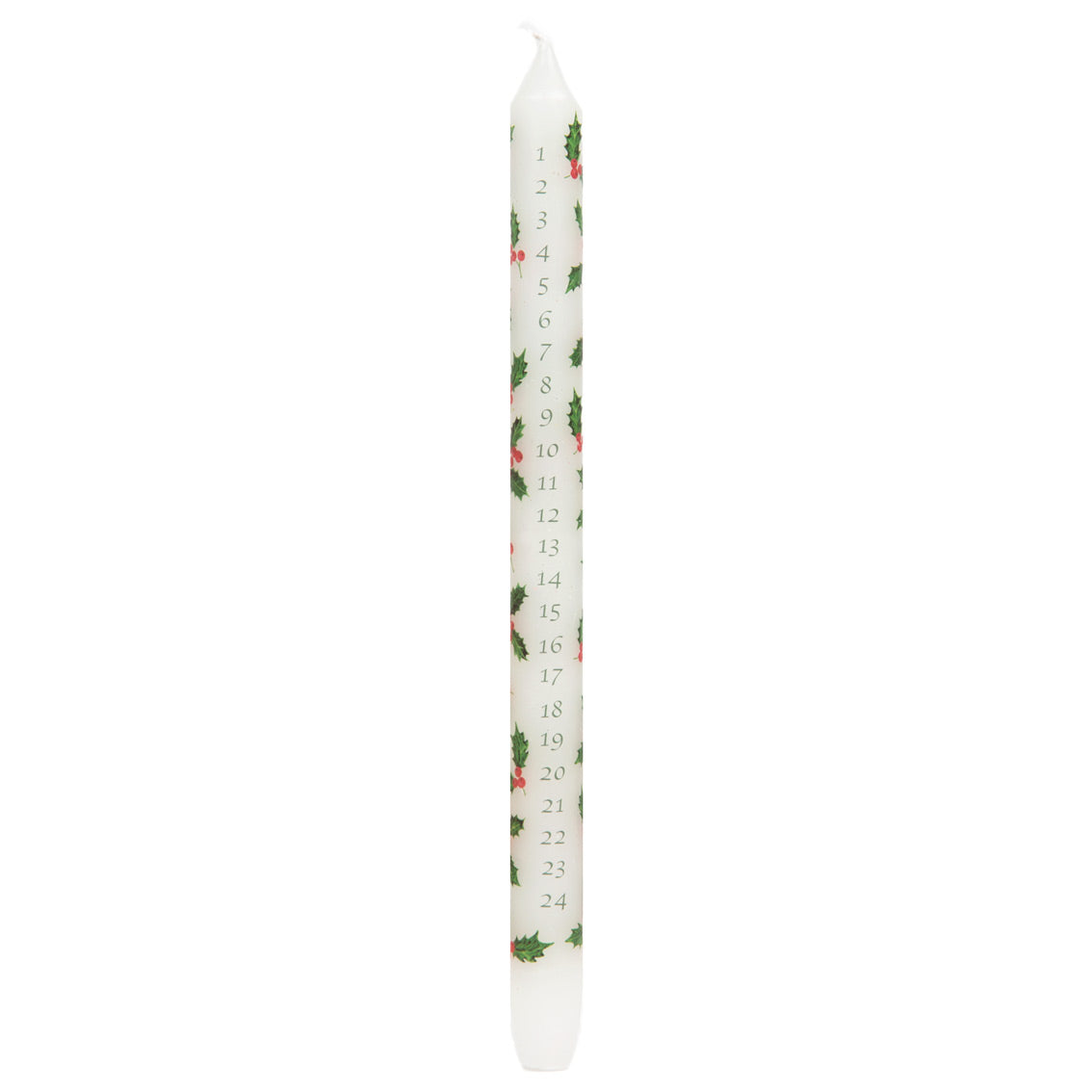 Holly Advent Dinner Candle