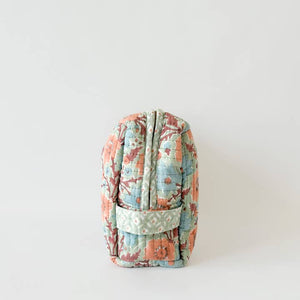 Floribunda Large Washbag, Duck Egg