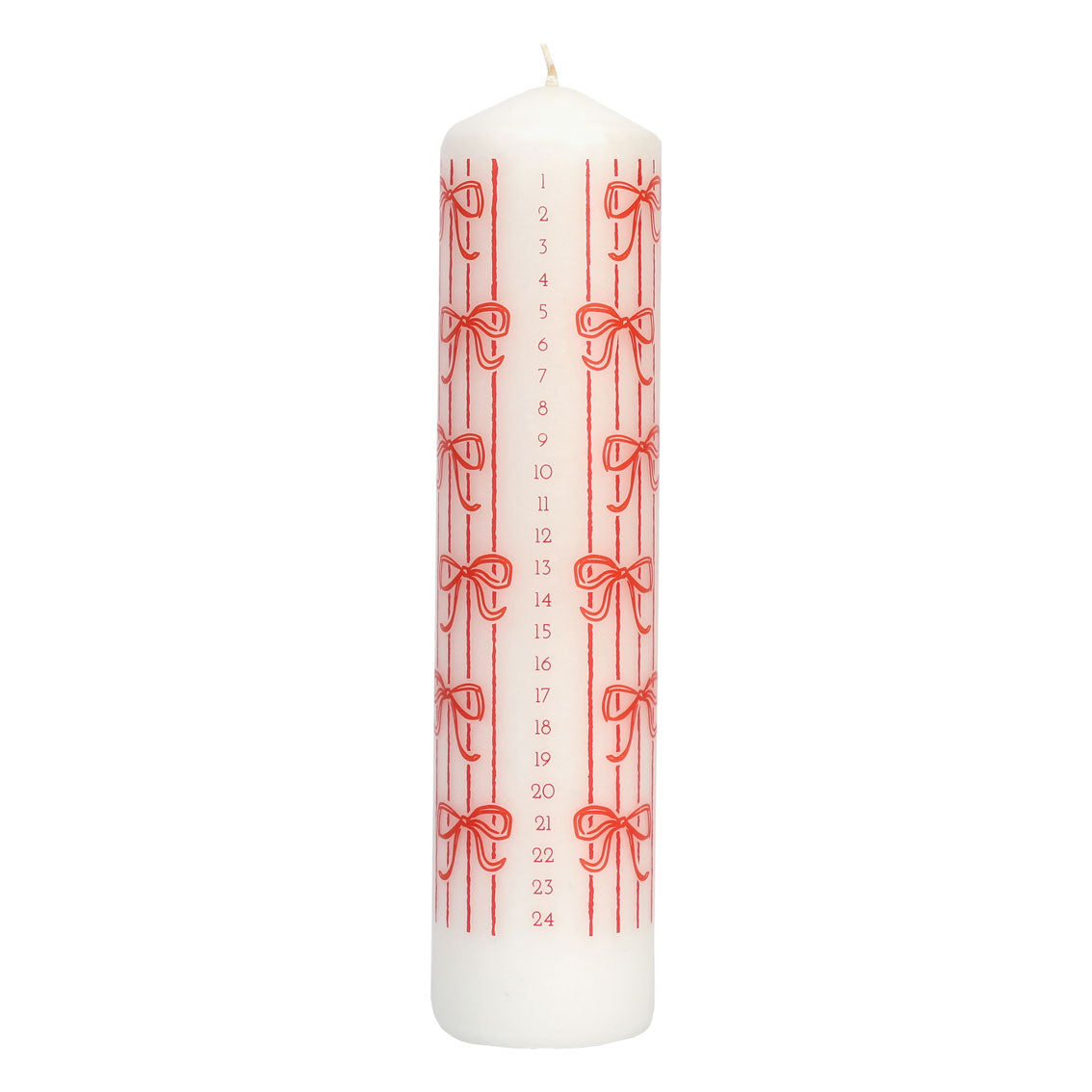 Advent Bow Pillar Candle