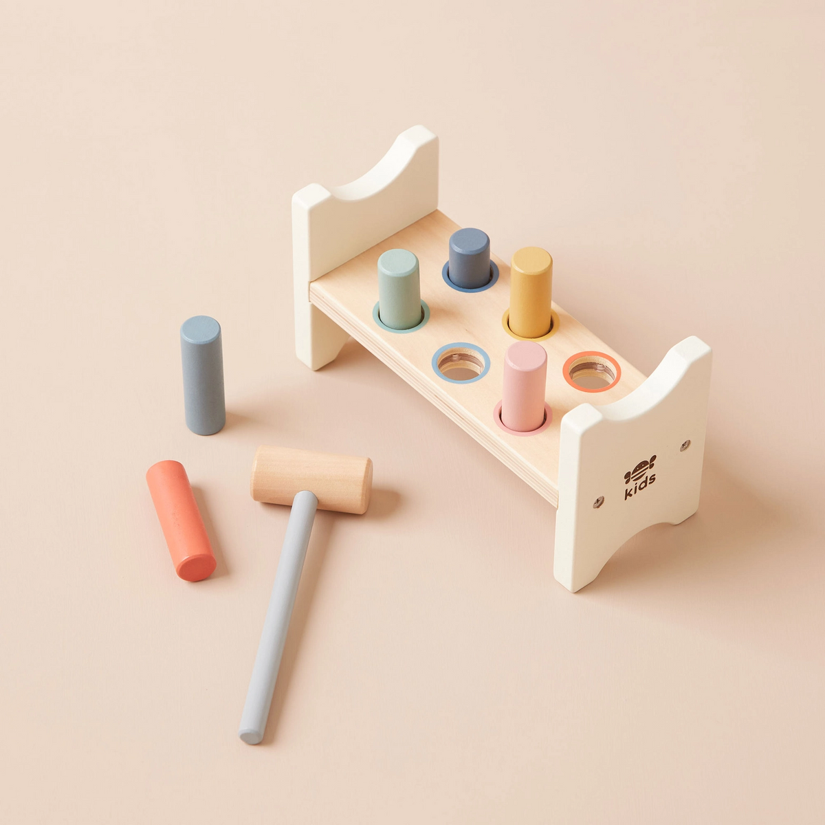 Wooden Hammer Bench Toy