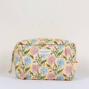 Floribunda Large Washbag, Buttermilk