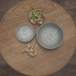 Load image into Gallery viewer, Grey Dash Ceramic Dish
