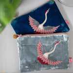 Load image into Gallery viewer, Flying Crane Velvet Purse
