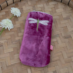 Load image into Gallery viewer, Dragonfly Velvet Glasses Case
