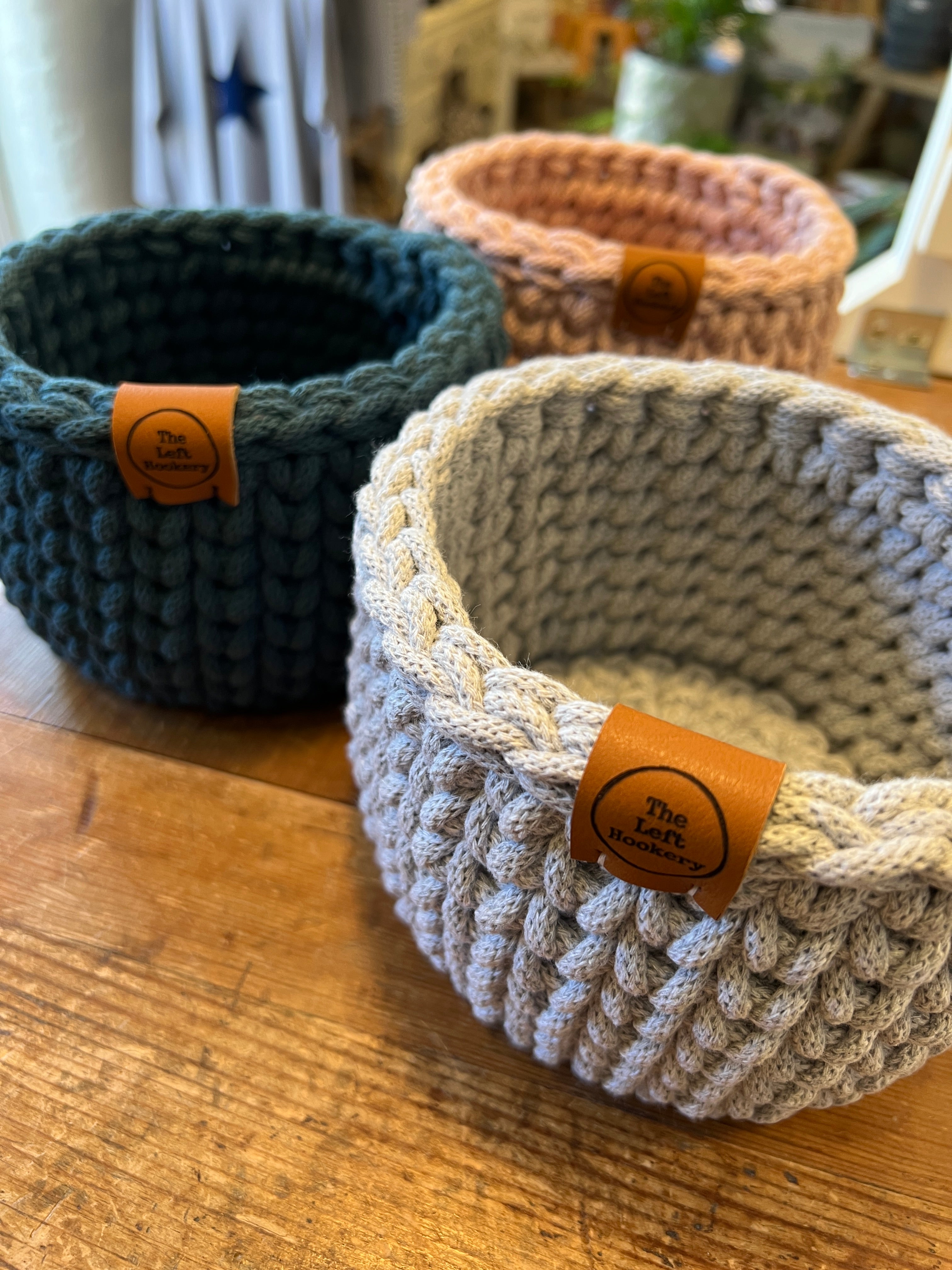 Small Handmade Crochet Basket