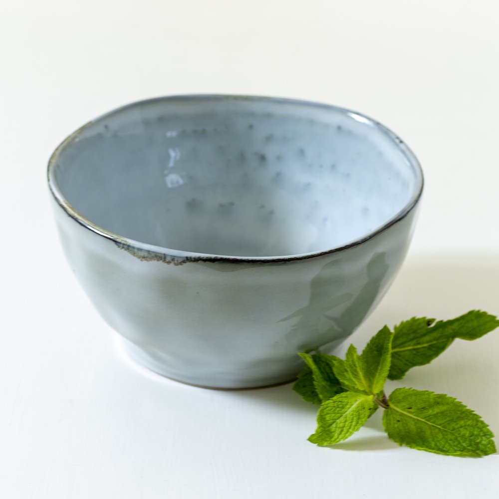 Ceramic Bowl, Frosty Grey